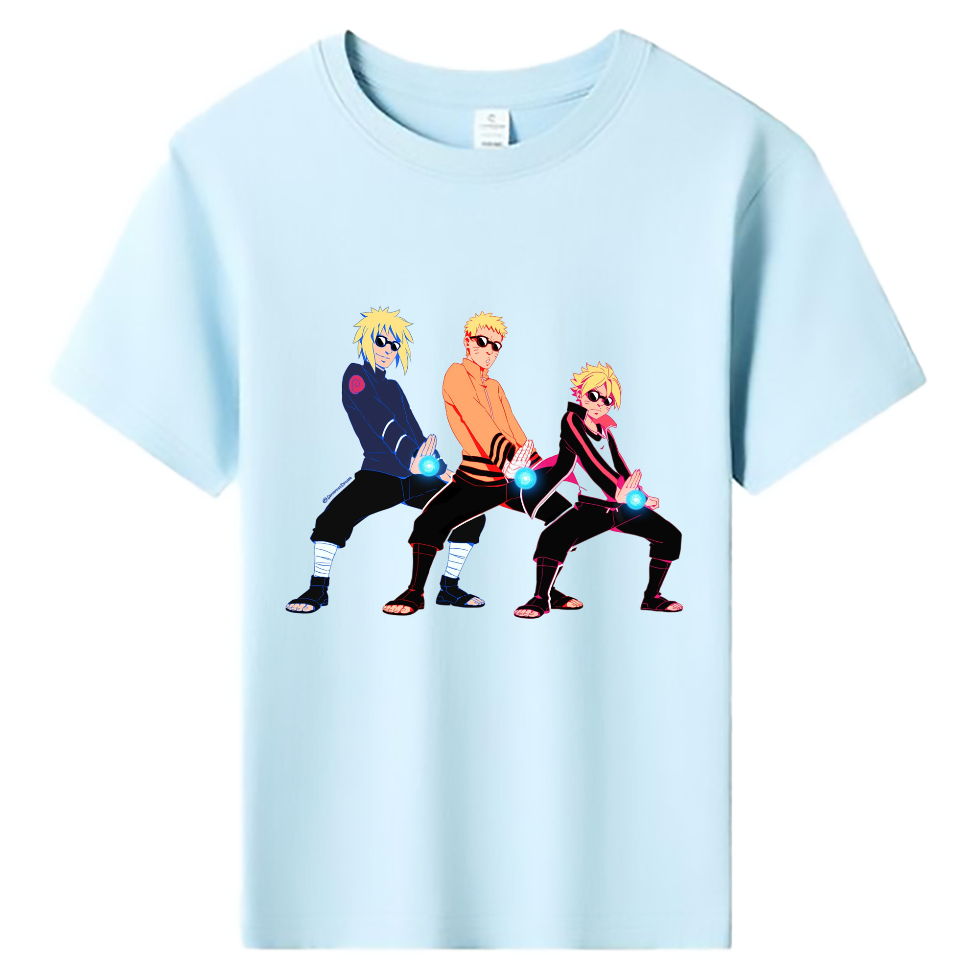 （画像用） NARUTO -ナルト- うずまき ナルト Uzumaki Naruto 綿100％キッズTシャツ（フロントプリント）